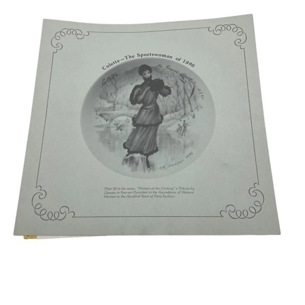 Vintage Limoges Collette The Sportsman of 1890 Includes Certificate